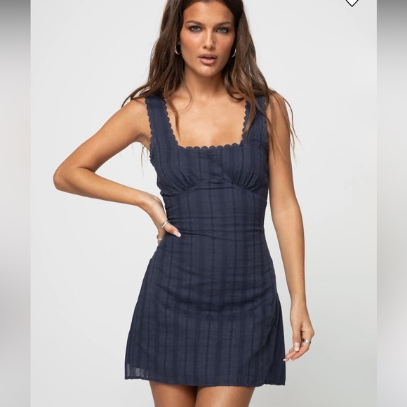 Princess Polly Dresses & Skirts - Princess Polly Dasha Mini Dress Navy Petite